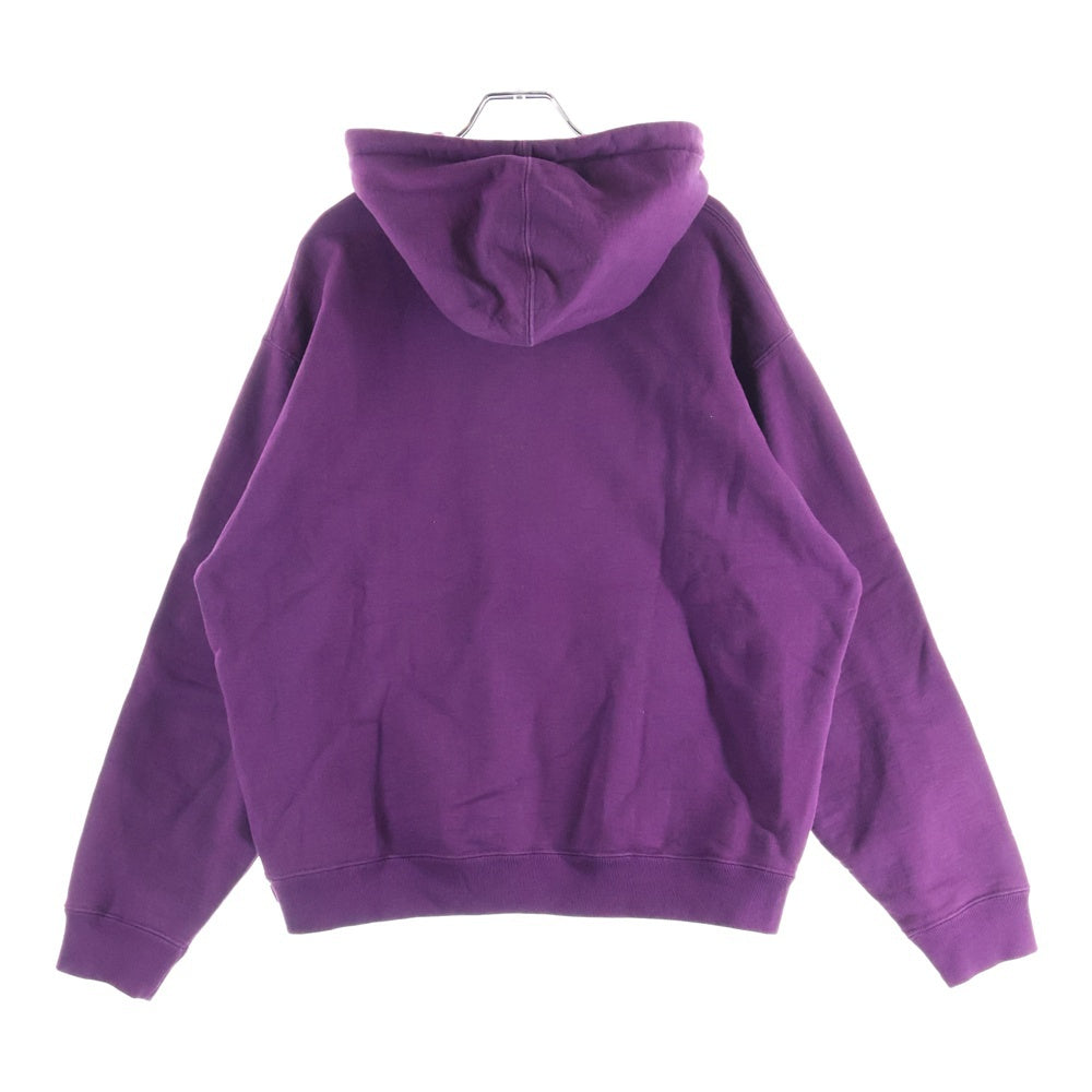 SUPREME(シュプリーム) 21AW Reflective Hooded Sweatshirt リフレクティブロゴ スウェットプルオーバーパーカー パープル