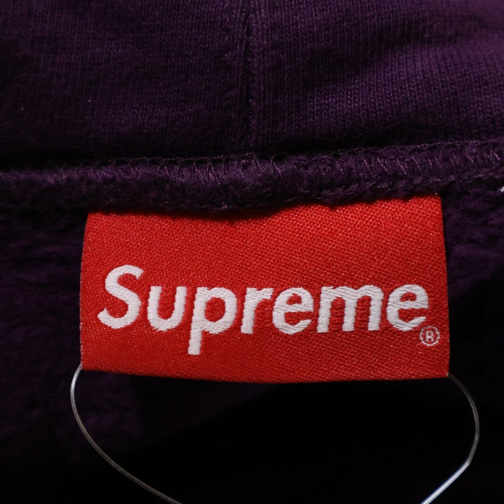 SUPREME(シュプリーム) 21AW Reflective Hooded Sweatshirt リフレクティブロゴ スウェットプルオーバーパーカー パープル