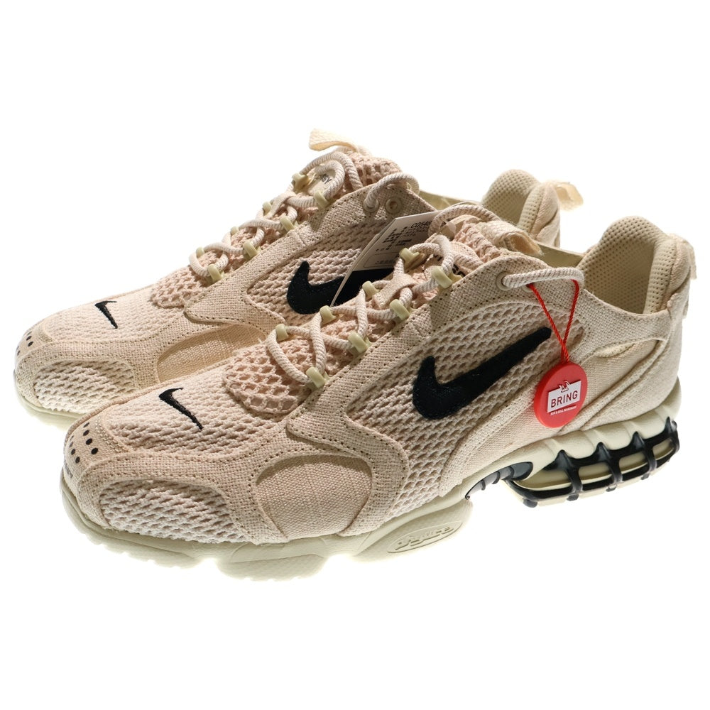NIKE(ナイキ) ×STUSSY AIR ZOOM SPIRIDON CAGE 2 ステューシー エアズーム スピリドン ローカットスニーカー ベージュ US10.5/28.5cm CQ5486-200