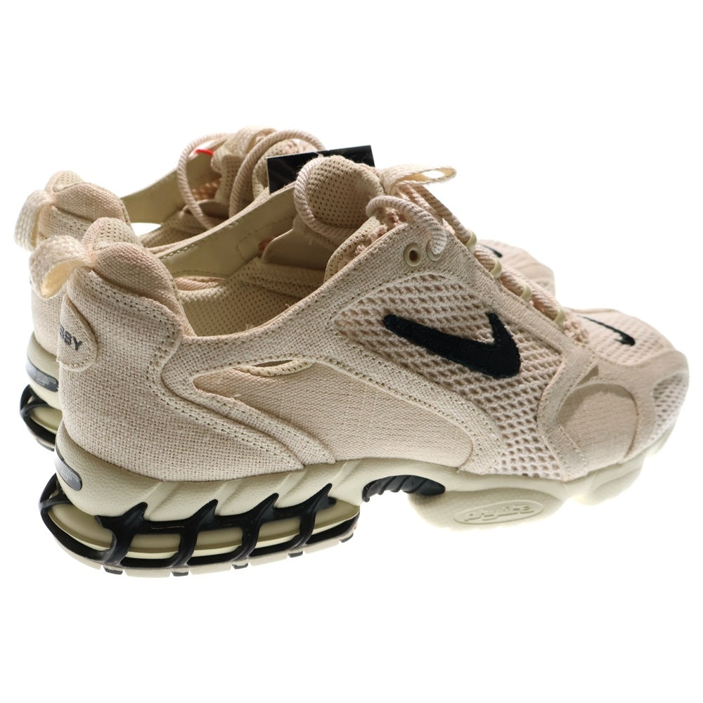 NIKE(ナイキ) ×STUSSY AIR ZOOM SPIRIDON CAGE 2 ステューシー エアズーム スピリドン ローカットスニーカー ベージュ US10.5/28.5cm CQ5486-200