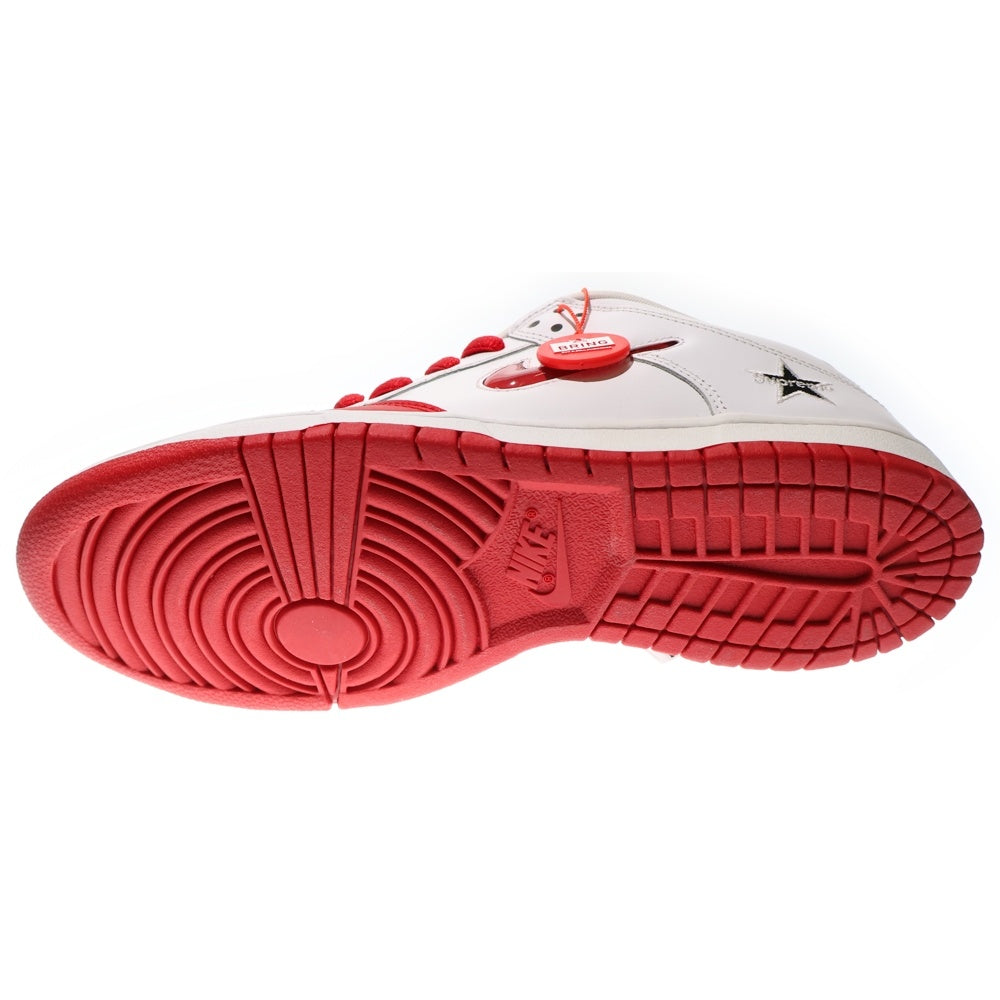 NIKE(ナイキ) ×Supreme DUNK LOW シュプリーム ダンク ローカットスニーカー ホワイト/レッド US10/28cm CK3480-600