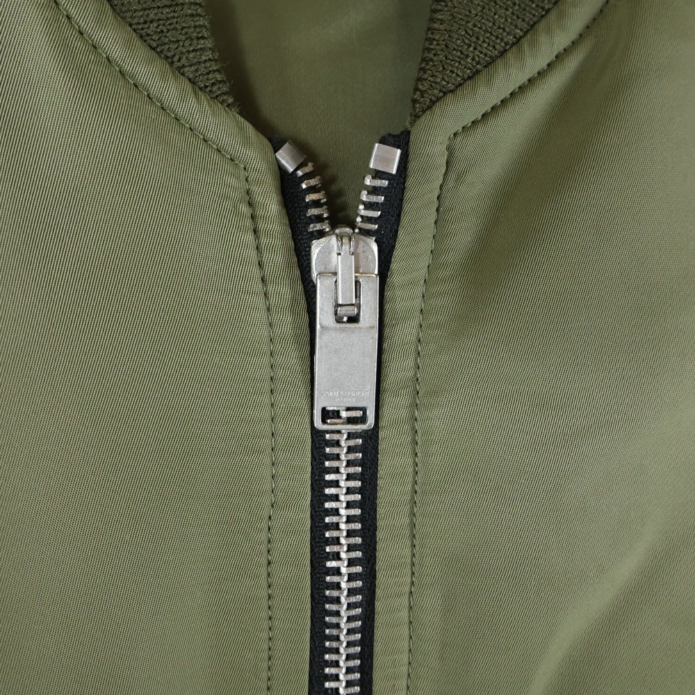 SAINT LAURENT PARIS(サンローランパリ) 15AW クラシック ジップアップボンバージャケット MA-1 カーキ 397643 YYL53