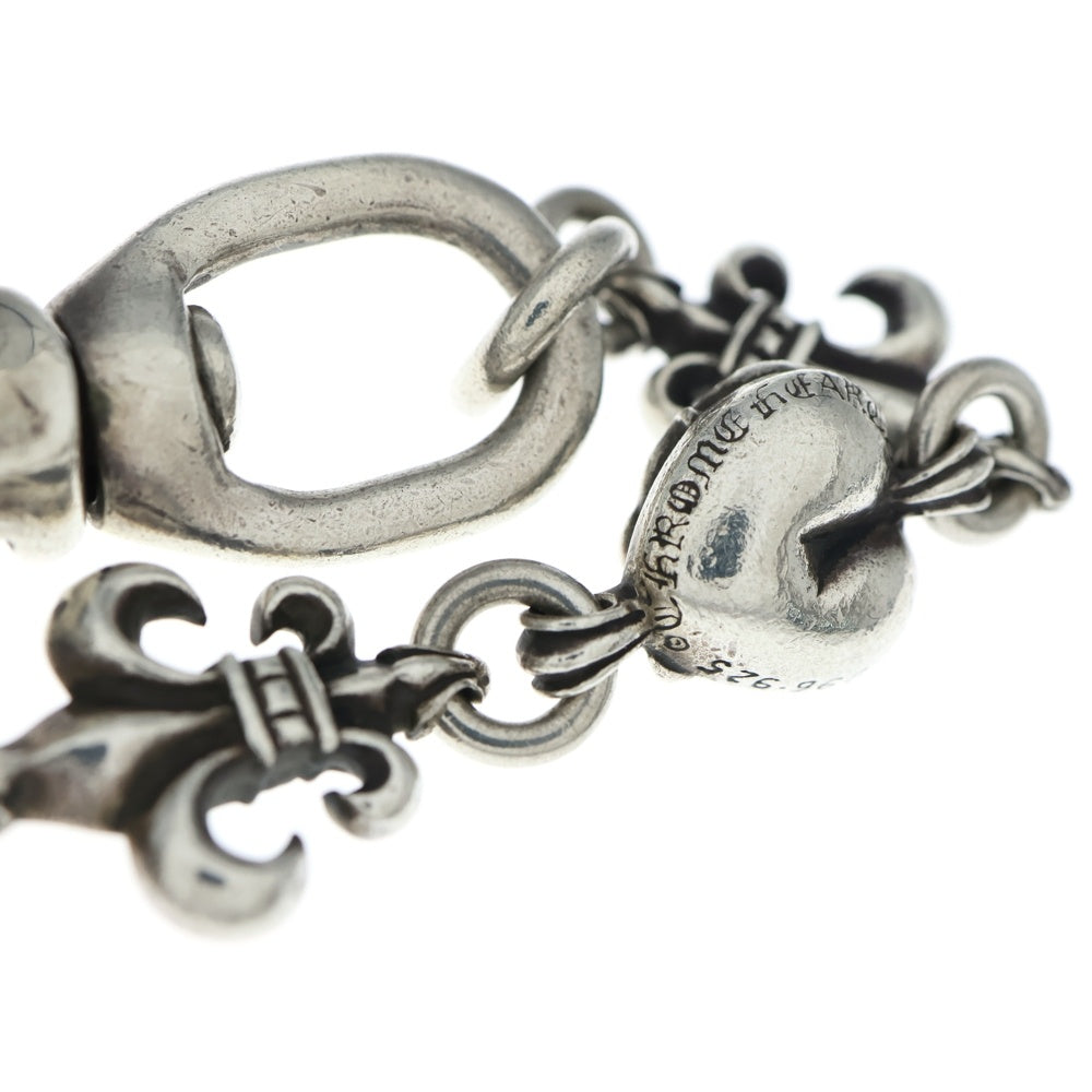 CHROME HEARTS(クロムハーツ) HRTBSF LONG-S/2クリップ ロング BSフレアハートリンク ウォレットチェーン シルバー