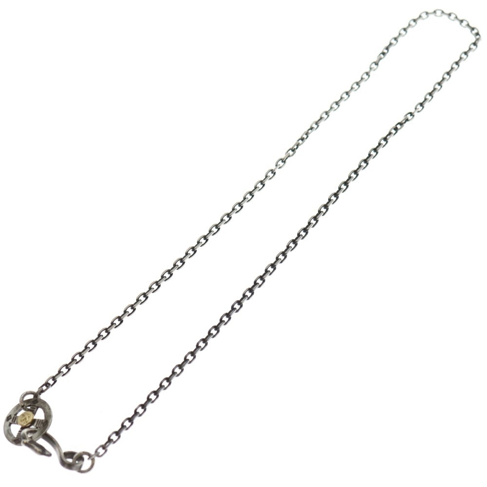 goro's(ゴローズ) メタル付きホイール細角チェーン ネックレスチェーン シルバー/ゴールド