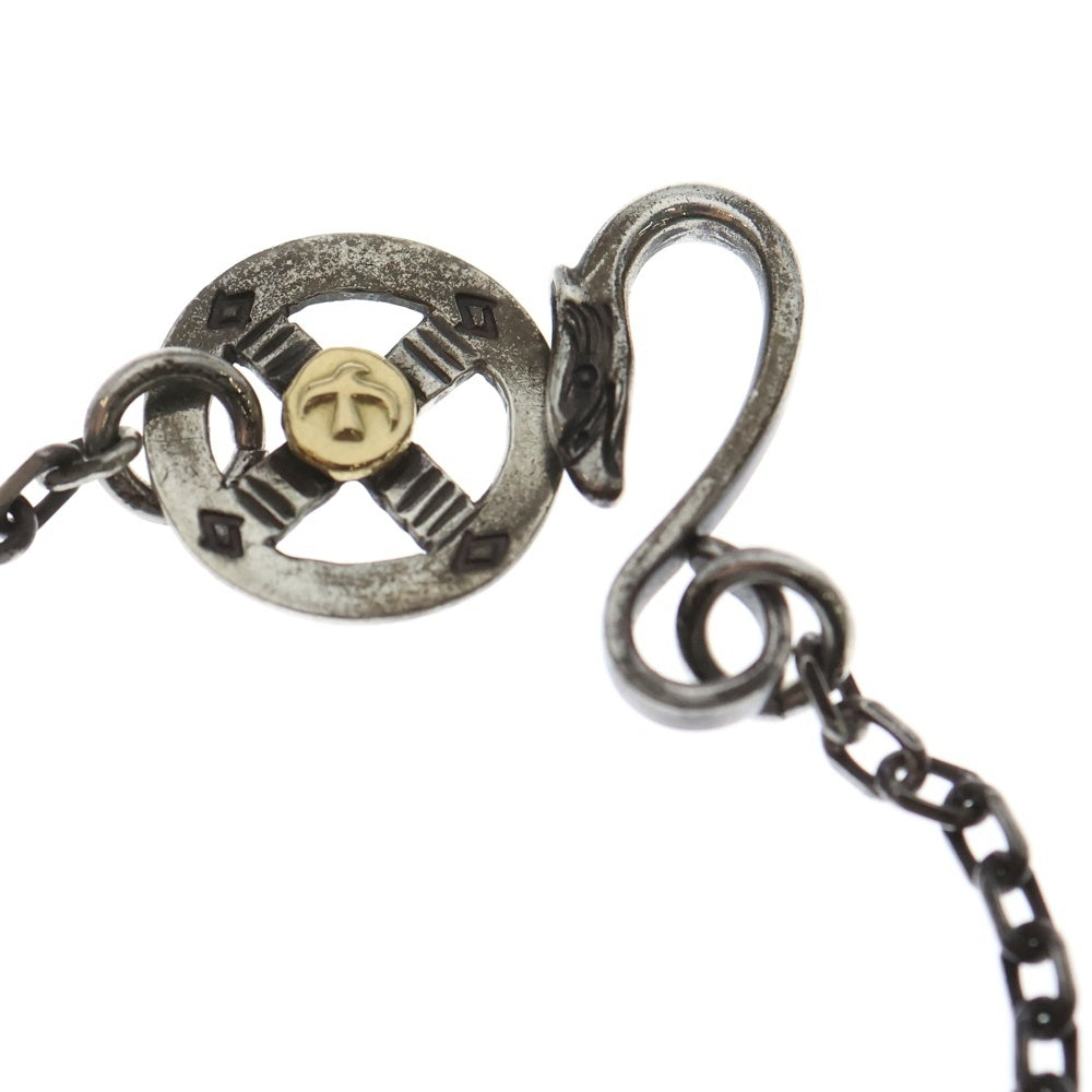 goro's(ゴローズ) メタル付きホイール細角チェーン ネックレスチェーン シルバー/ゴールド