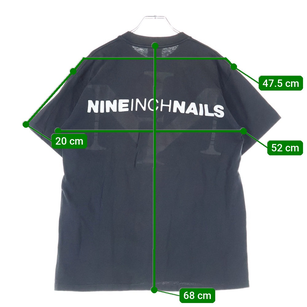 VINTAGE(ヴィンテージ) 90S VINTAGE NINE INCH NAILS BOX LOGO ヴィンテージ ナインチネイルズ ボックスロゴ ALL Sportタグ Tシャツ 半袖クルーネックカットソー ブラック