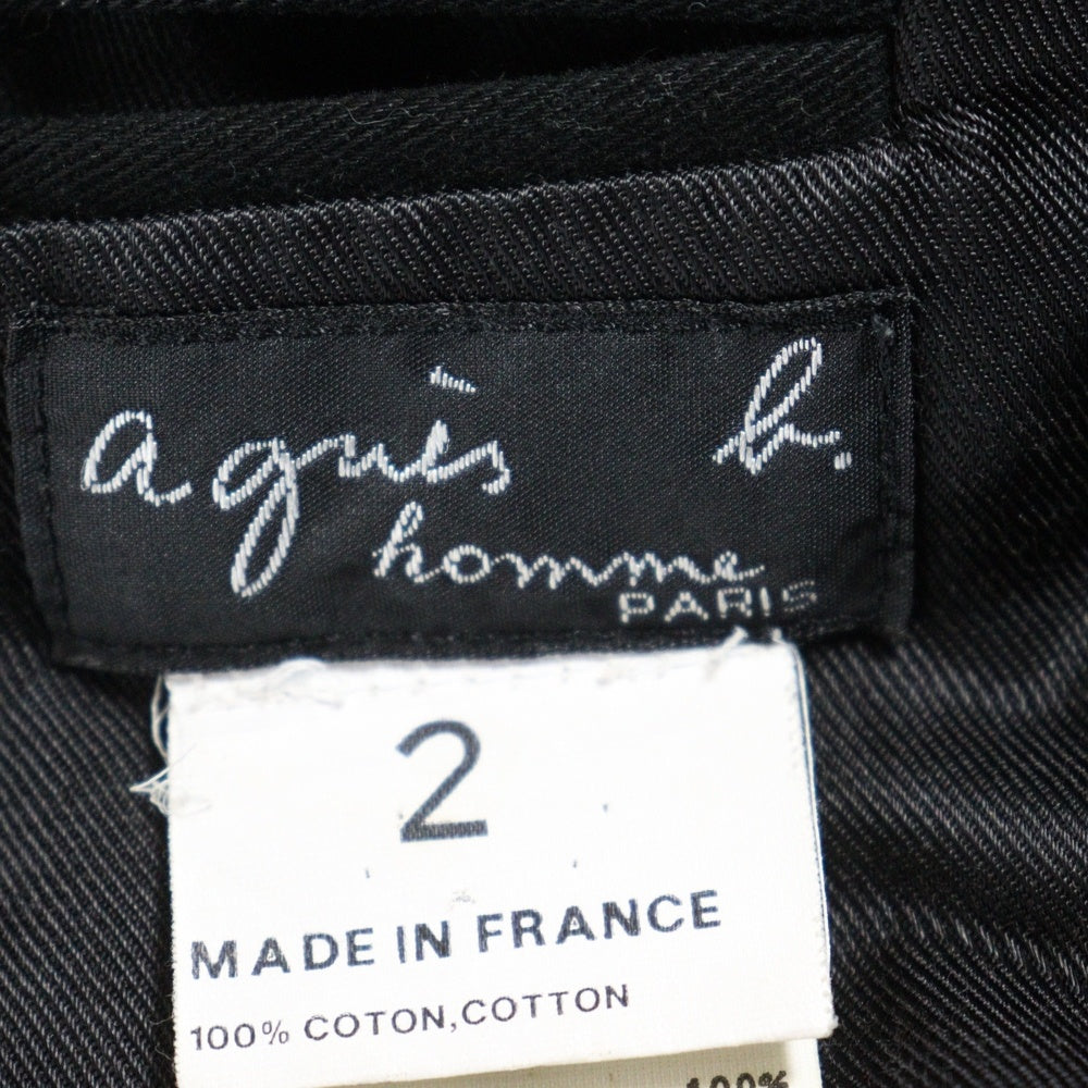 agnes b. homme(アニエスベーオム) コットン ジップアップジャケット