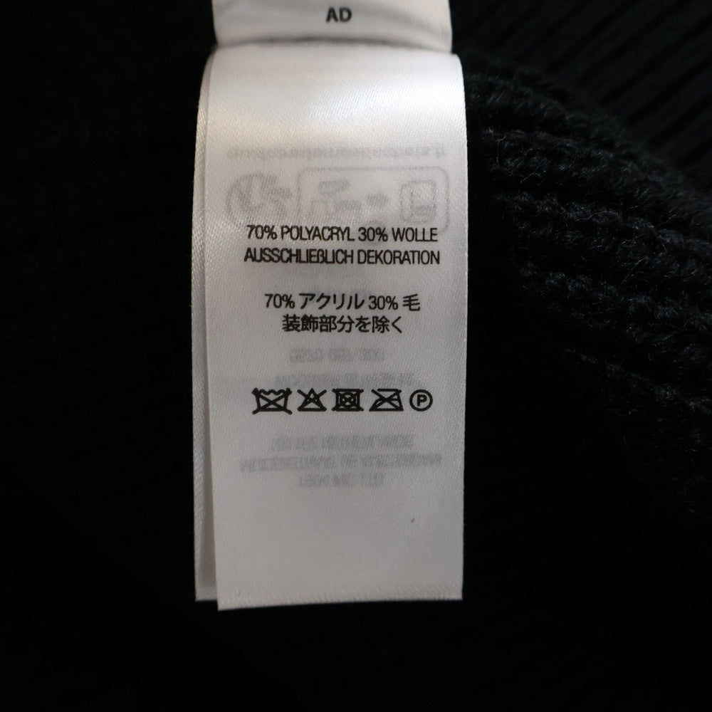 SUPREME(シュプリーム) 23AW Small Box Polo Sweater スモールボックスロゴデザイン リブニット ポロセーター ブラック