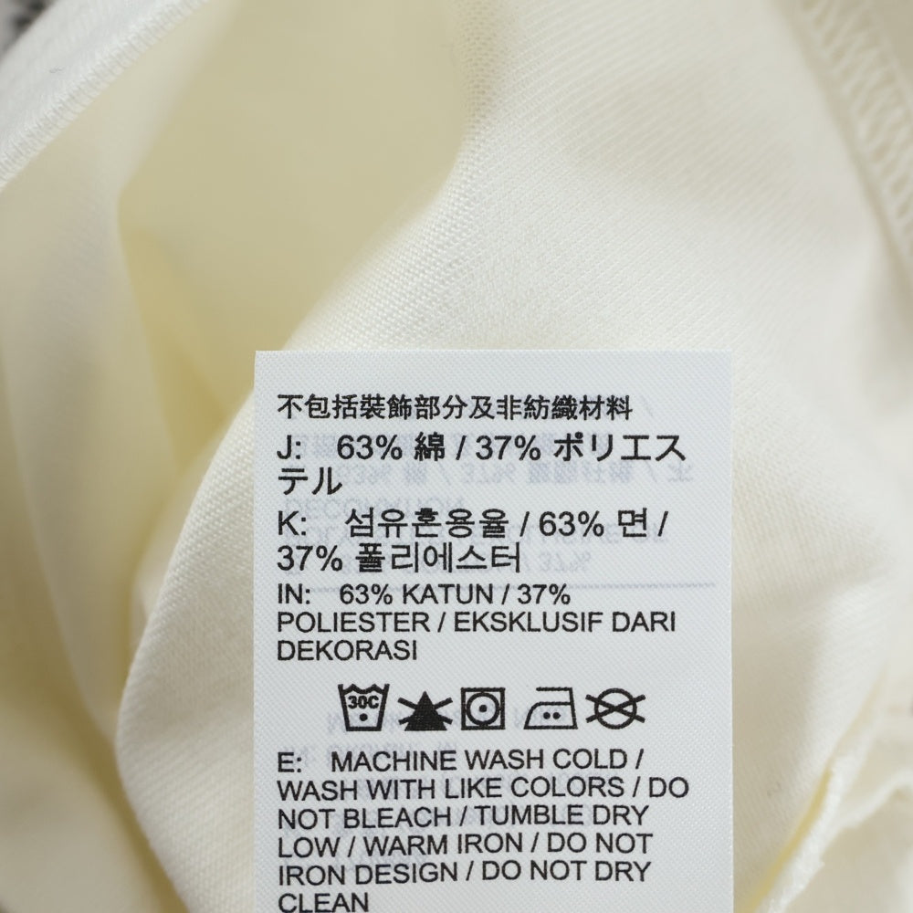 NIKE(ナイキ) フロントロゴデザイン 裾切り替え モックネック カットソー 半袖Tシャツ ホワイト FQ3844-133