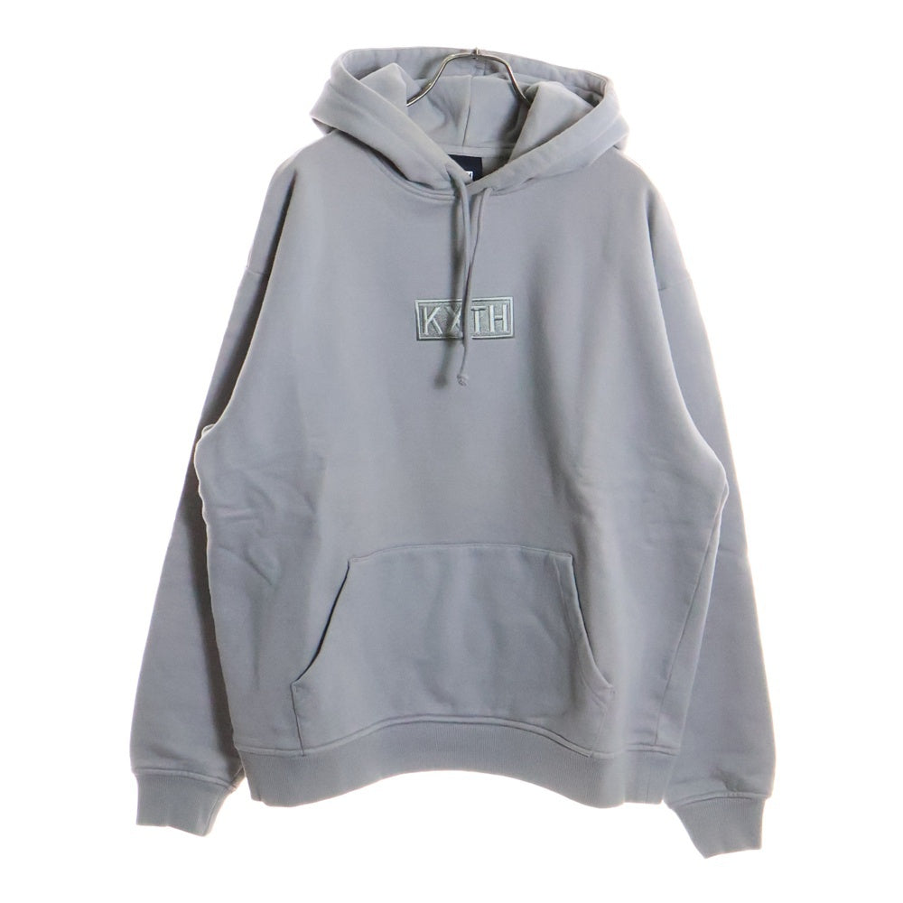KITH(キス) 21AW CYBER MONDAY HOODIE フロントボックスロゴ サイバーマンデイ プルオーバースウェットパーカー グレー 21-070-060-0047-4-0