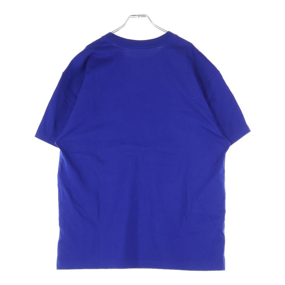 THE NORTH FACE(ザノースフェイス) ×KAWS S/S TEE カウズ フロントロゴ刺繍 Tシャツ 半袖クルーネックカットソー ブルー