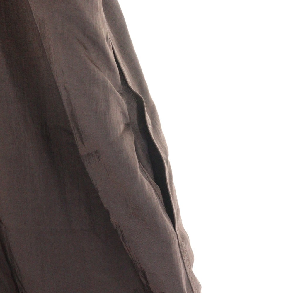 NO BRAND(ノーブランド) BIRROT(ビロット) ノースリーブ ナイロンロングワンピース レディース ブラウン 23-040-570-0004-1-0