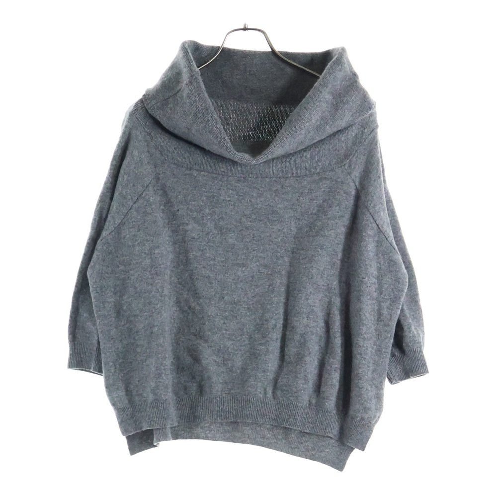 KATHARINE HAMNETT(キャサリンハムネット) ラウンドタートルネック ウール混 ニットカットソー レディース グレー 934N4956