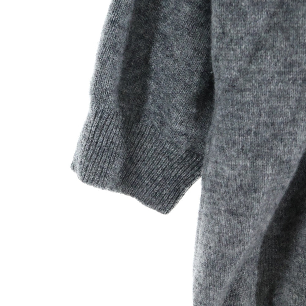 KATHARINE HAMNETT(キャサリンハムネット) ラウンドタートルネック ウール混 ニットカットソー レディース グレー 934N4956