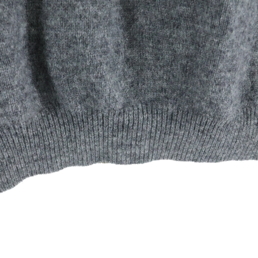 KATHARINE HAMNETT(キャサリンハムネット) ラウンドタートルネック ウール混 ニットカットソー レディース グレー 934N4956