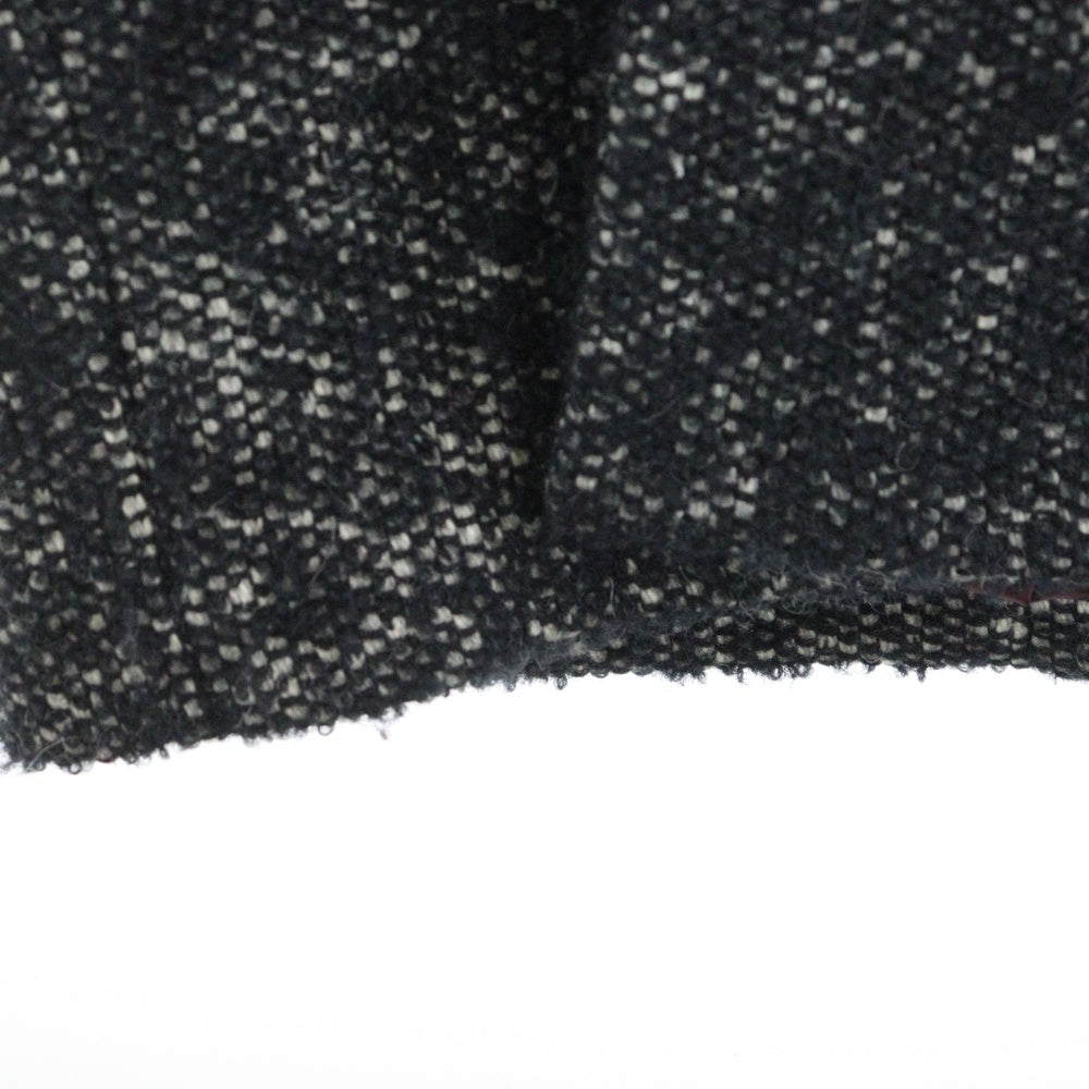IENA(イエナ) 17AW モヘヤ混 ロングツウィードコート レディース ブラック 17-020-900-5340-3-0