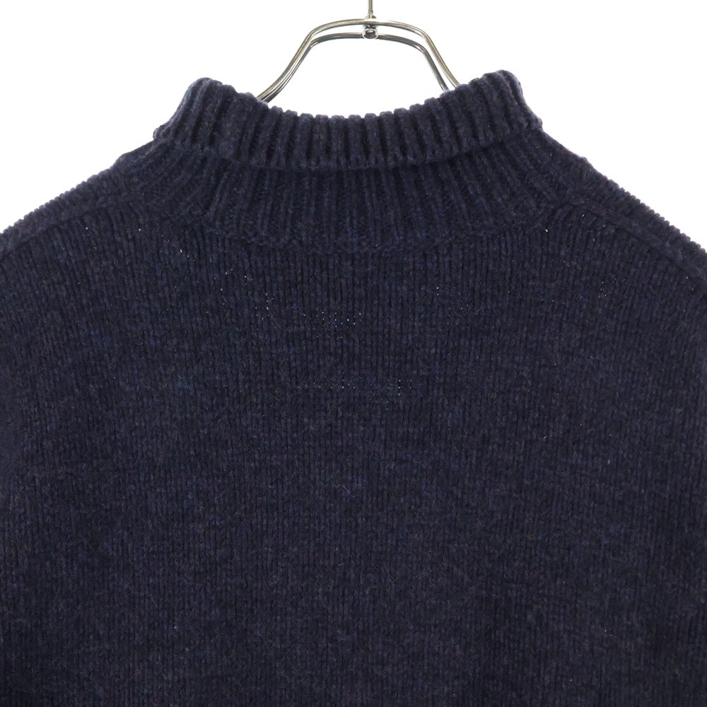 AURALEE(オーラリー) CAMEL WOOL MIX KNIT TURTLE NECK キャメルウールミックスニット タートルネック セーター ネイビー A20AP01CW