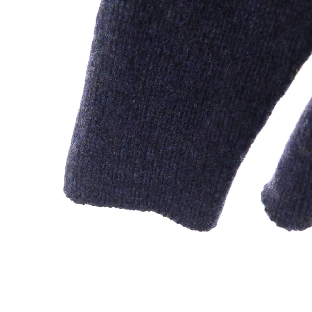 AURALEE(オーラリー) CAMEL WOOL MIX KNIT TURTLE NECK キャメルウールミックスニット タートルネック セーター ネイビー A20AP01CW