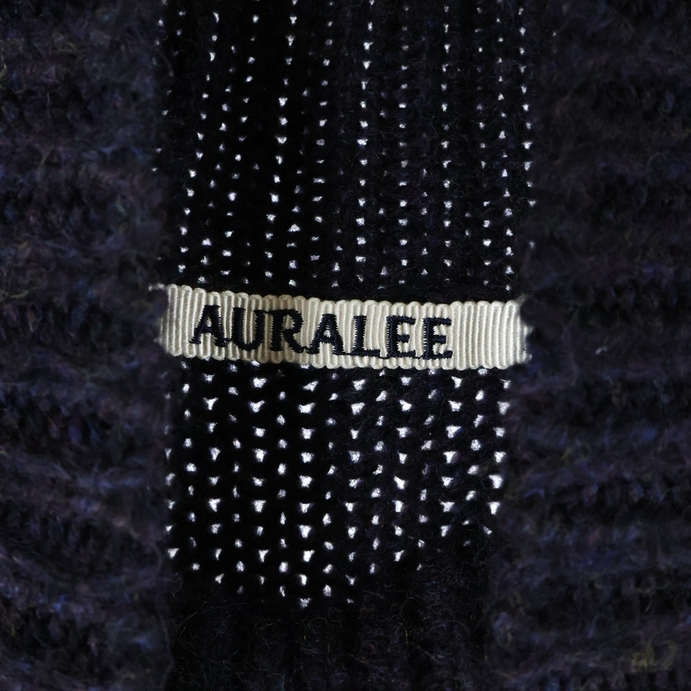 AURALEE(オーラリー) CAMEL WOOL MIX KNIT TURTLE NECK キャメルウールミックスニット タートルネック セーター ネイビー A20AP01CW