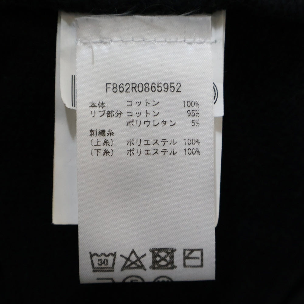 KENZO(ケンゾー) DRESS フロントロゴ スウェット ロングプルオーバーパーカー ドレス ブラック レディース F862RO865952