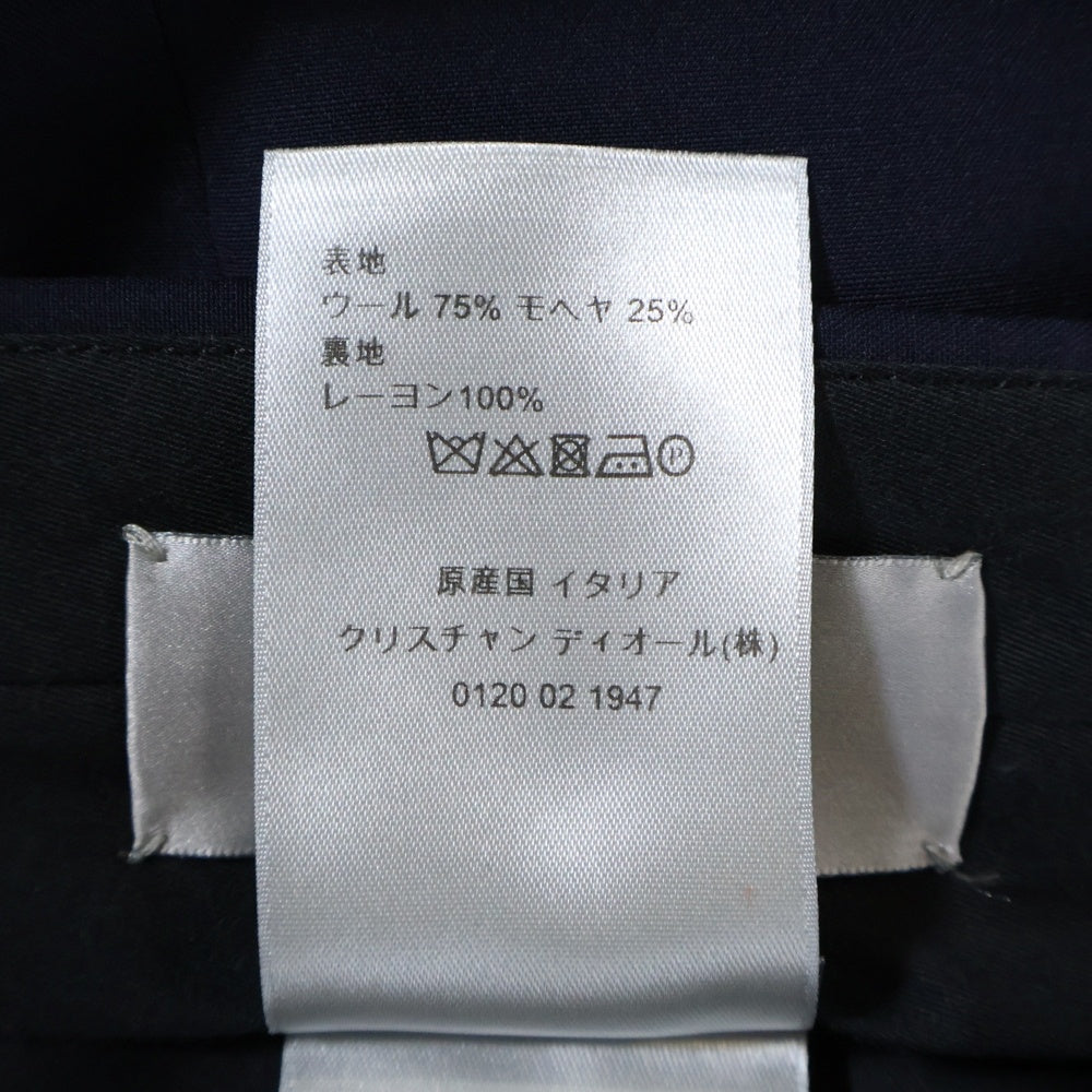 DIOR(ディオール) 20SS イタリア製 モールモヘア ノータック スラックスパンツ ネイビー 013C120A3500