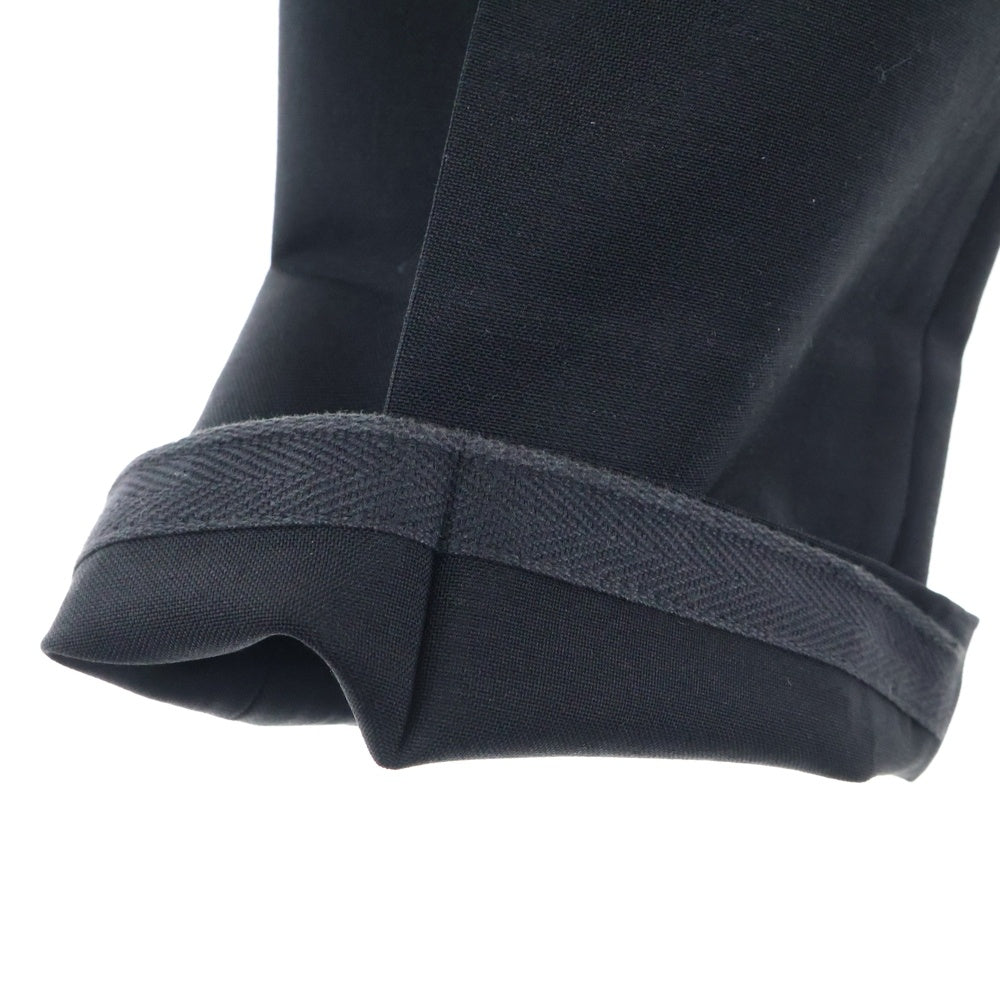 BALENCIAGA(バレンシアガ) イタリア製 ウールモヘア ノッチドラペル 2Bテーラードジャケット ノータック スラックスパンツ セットアップスーツ ブラック 301976 TAI10