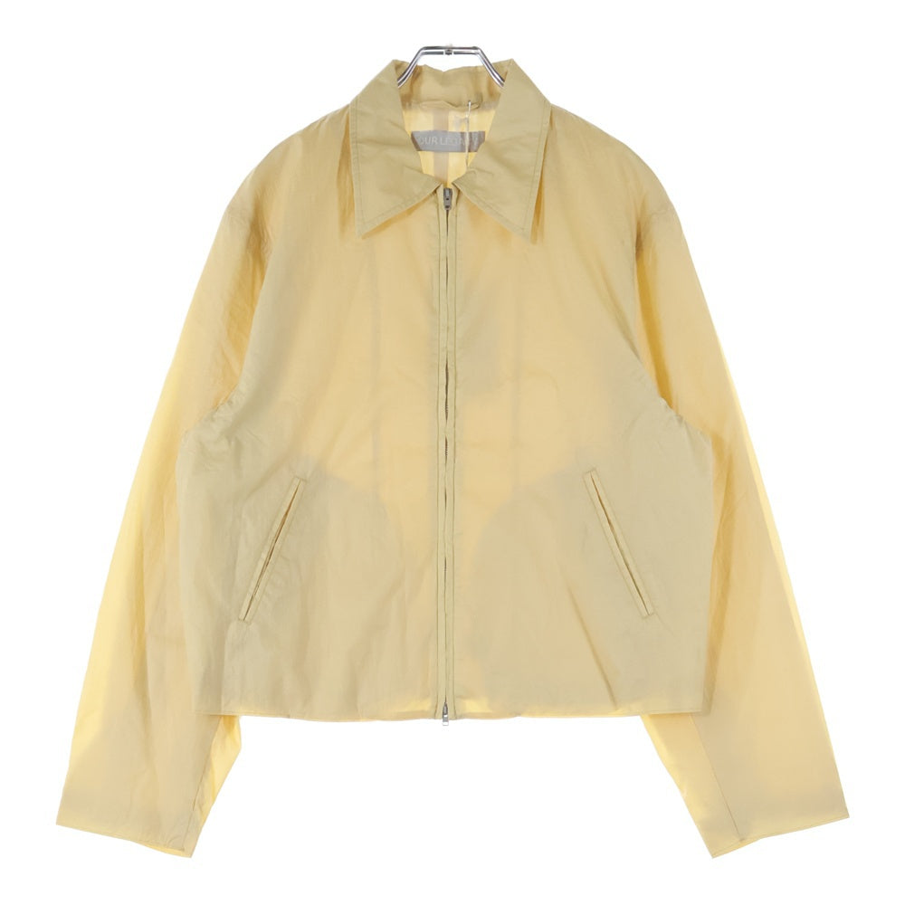 OUR LEGACY(アワーレガシー) CREAM RUBBERIZED NYLON クリーム ラバライズド ジップアップ ナイロンジャケット ベージュ M2241MCR