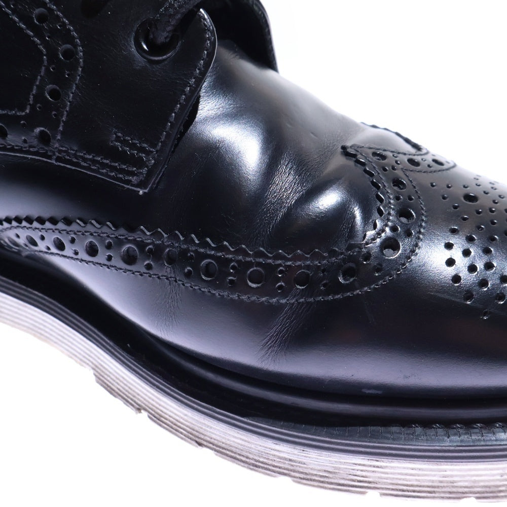 LOAKE(ローク) ウィングチップ レースアップ レザーブーツ ブラック