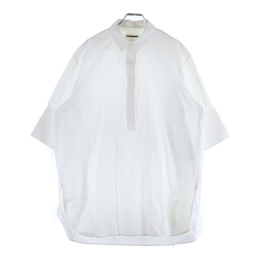 JIL SANDER(ジルサンダー) FRIDAY SHIRT フライデー 比翼仕立て 七分袖 シャツ ブラウス レディース ホワイト