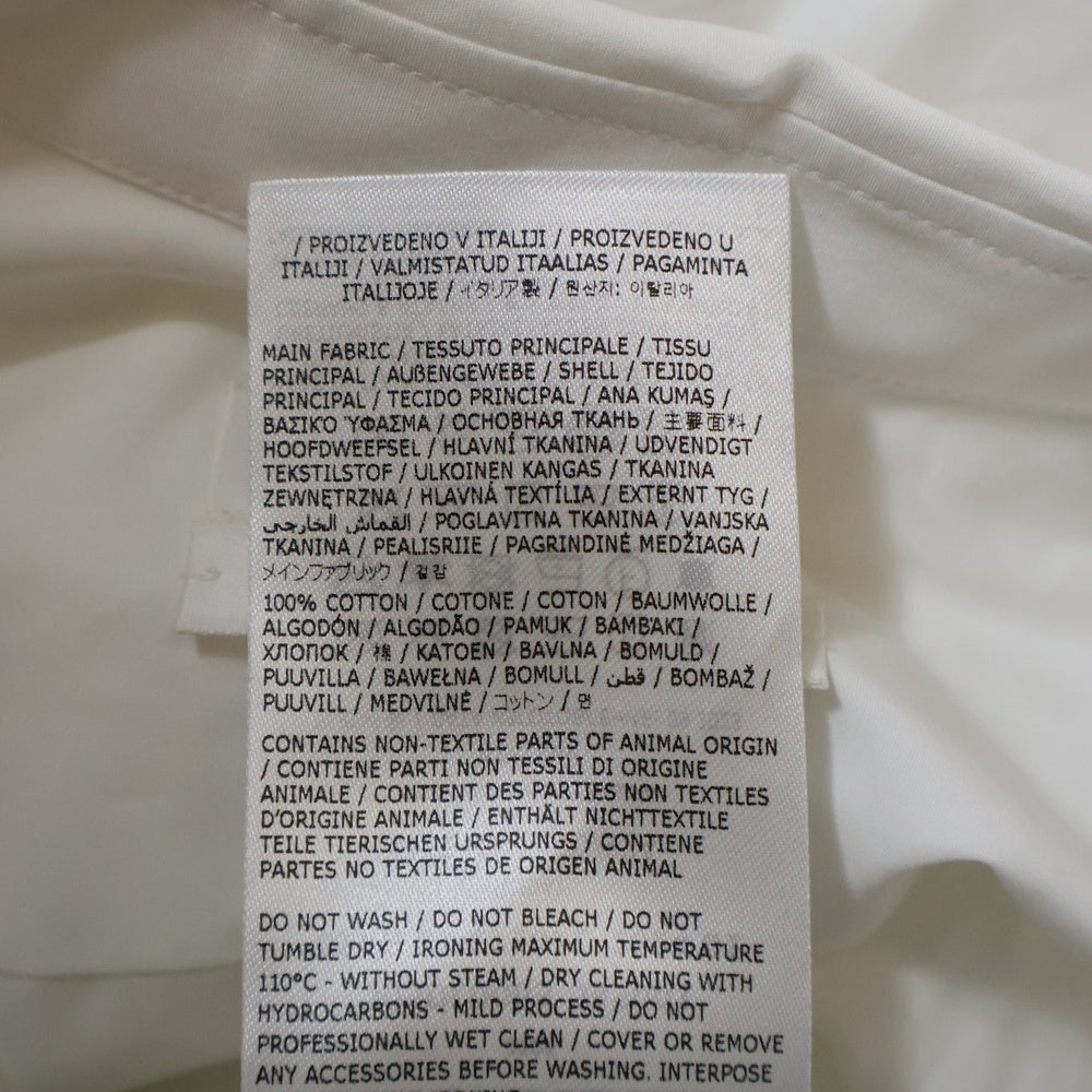 JIL SANDER(ジルサンダー) FRIDAY SHIRT フライデー 比翼仕立て 七分袖 シャツ ブラウス レディース ホワイト