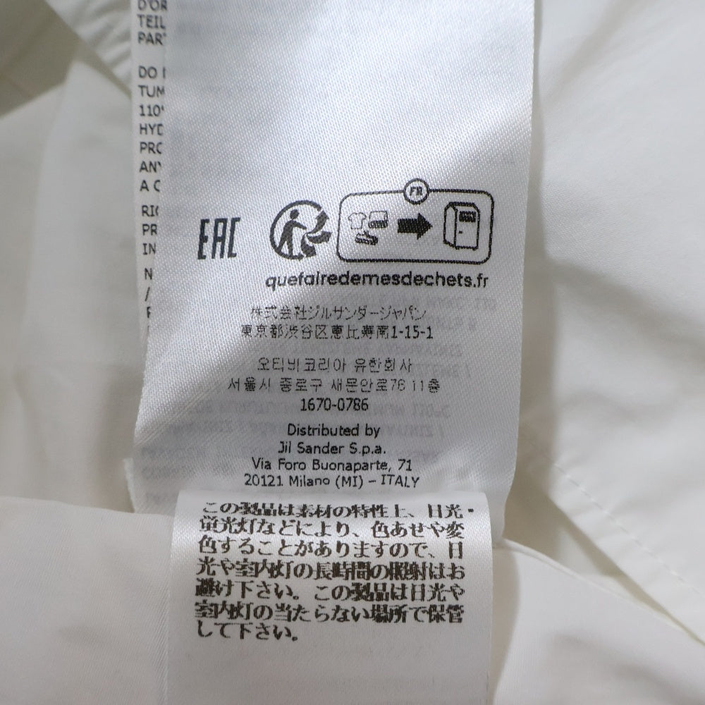 JIL SANDER(ジルサンダー) BAND COLLAR SHIRT 3B バンドカラー 長袖シャツ ブラウス レディース ホワイト J05DL0004 J45001