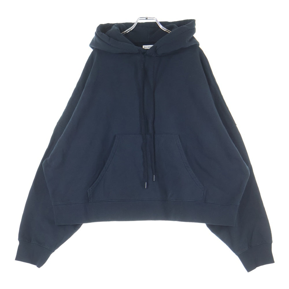 WILLY CHAVARRIA(ウィリーチャバリア) カンガルーポケット ドローストリング フーデッド スウェット パーカー ブラック