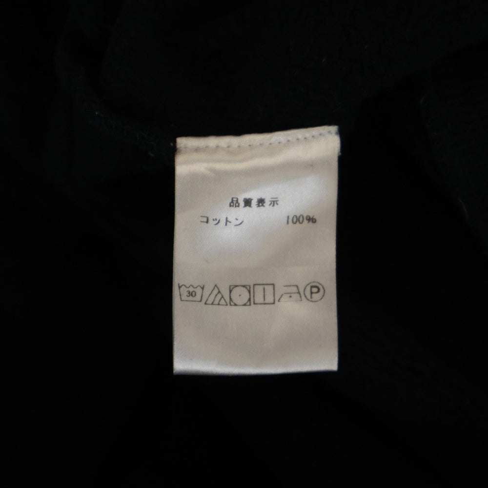 WILLY CHAVARRIA(ウィリーチャバリア) カンガルーポケット ドローストリング フーデッド スウェット パーカー ブラック