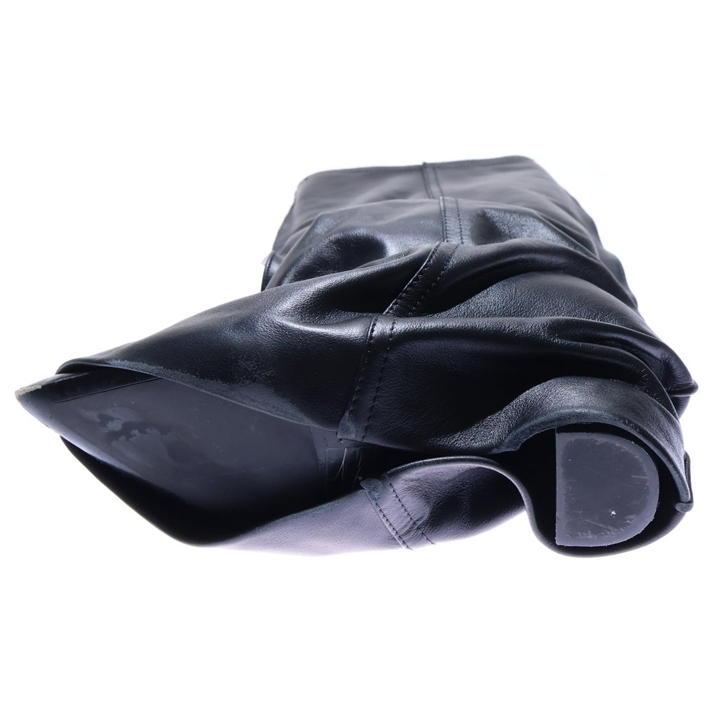 Sacai(サカイ) 24AW LEATHER PANTS MEDIUM BOOTS レザーパンツミディアムブーツ レディース ブラック