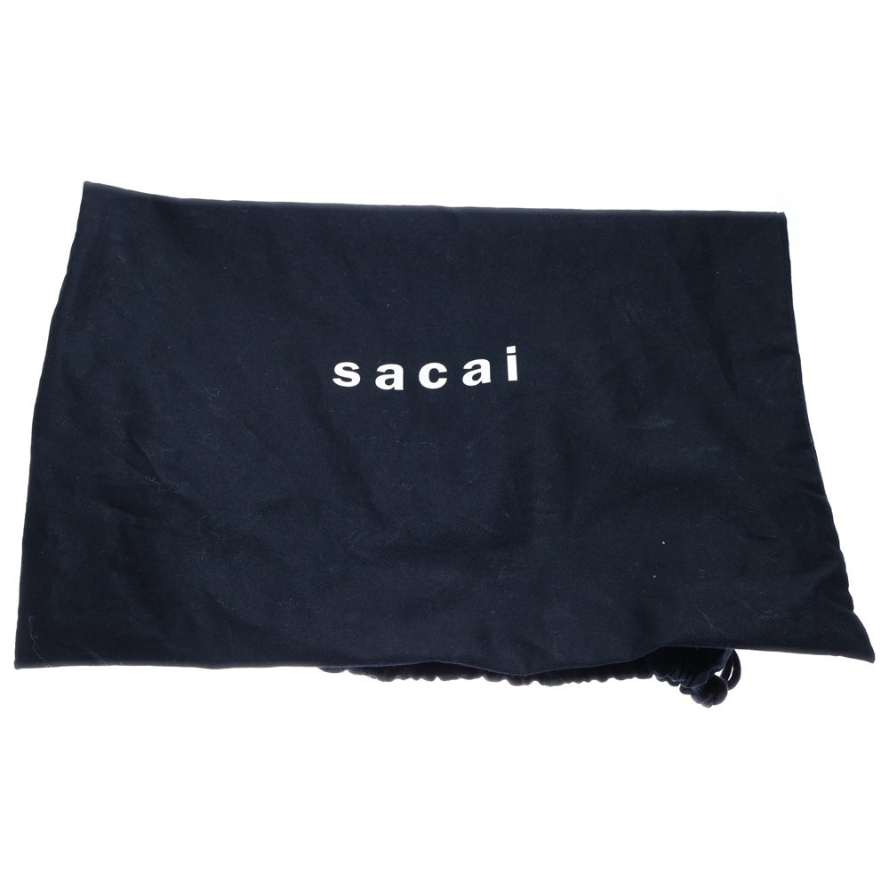 Sacai(サカイ) 24AW LEATHER PANTS MEDIUM BOOTS レザーパンツミディアムブーツ レディース ブラック