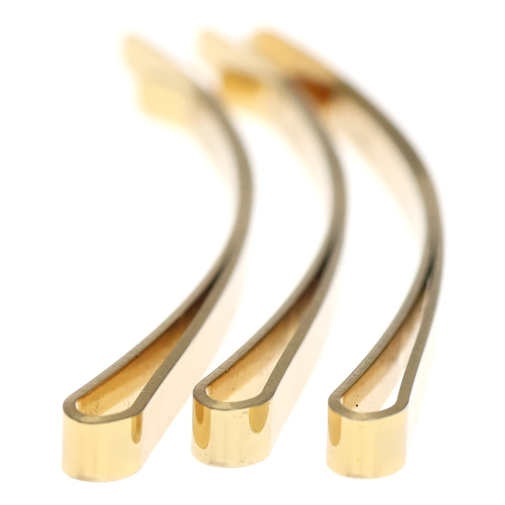 Sacai(サカイ) ロゴ刻印 ヘアピン 3本セット ゴールド レディース