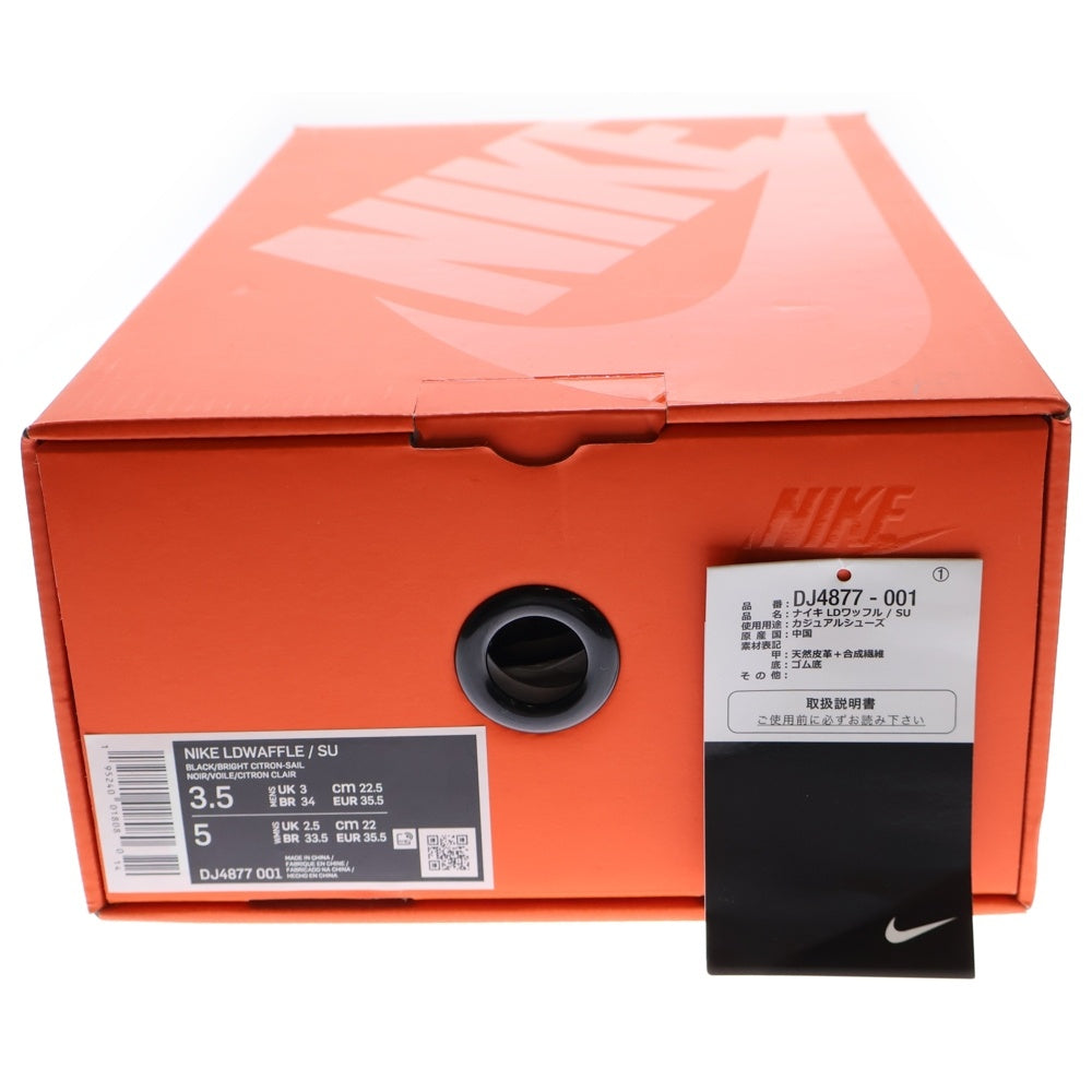 NIKE(ナイキ) ×UNDERCOVER ×sacai LD WAFFLE アンダーカバー サカイ LDワッフル ローカットスニーカーシューズ ブラック/イエロー/ホワイト US3.5/22.5cm DJ4877-001 レディース