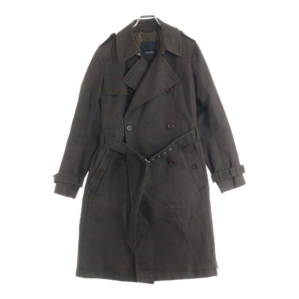 Max Mara(マックスマーラ) 7B ベルテッド コットン ナイロン トレンチコート ジャケット ブラウン レディース 90860879