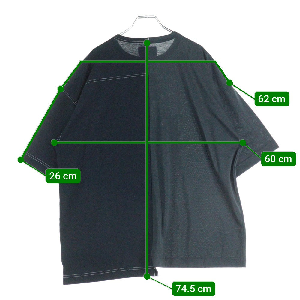 THE NORTH FACE(ザノースフェイス) CRAZY H/S LOGO TEE クレイジーロゴデザイン クルーネック カットソー 半袖Tシャツ ブラック/グリーン NT3009N