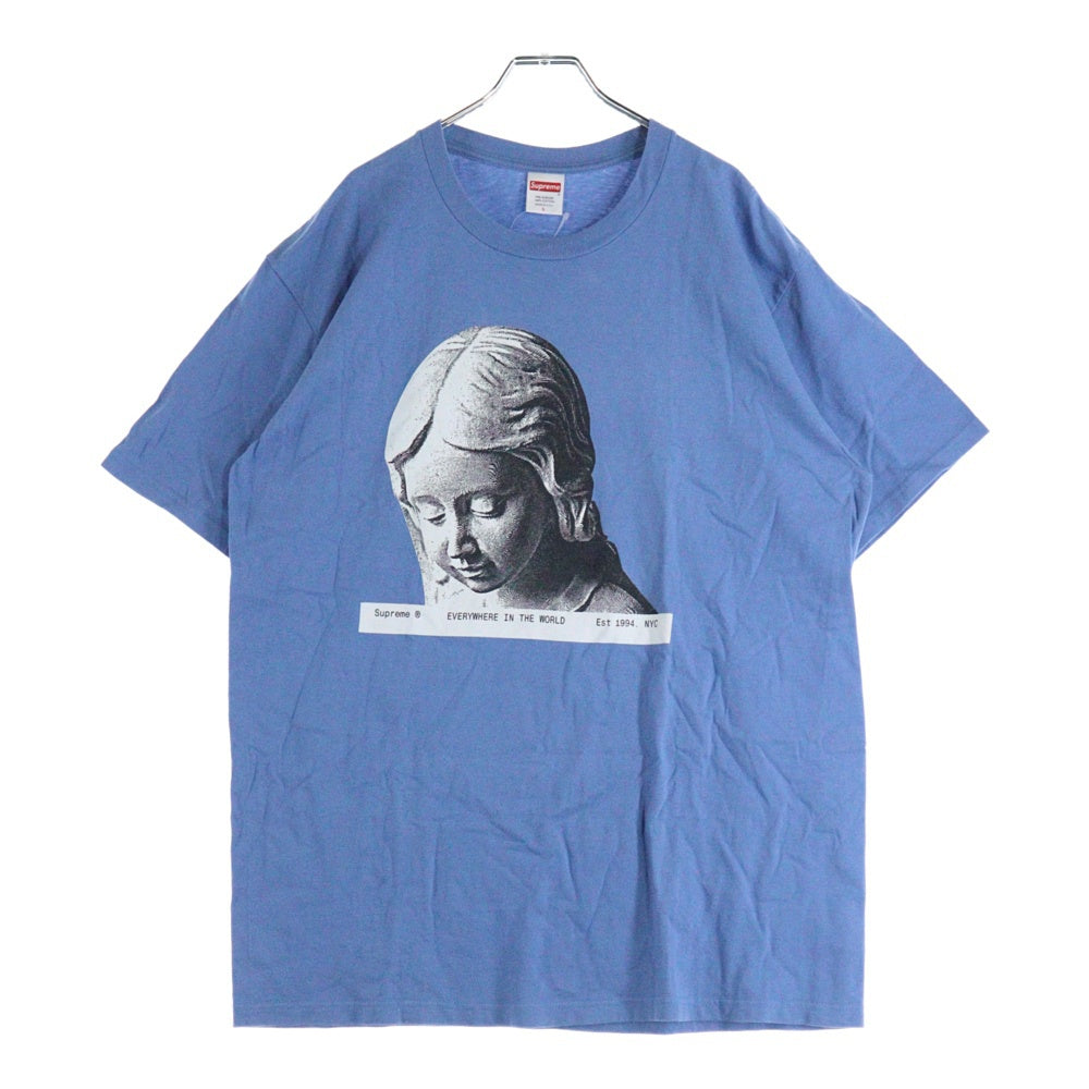 SUPREME(シュプリーム) 20AW Everywhere Tee エブリウェアー フロントロゴデザイン クルーネック カットソー 半袖Tシャツ ブルー