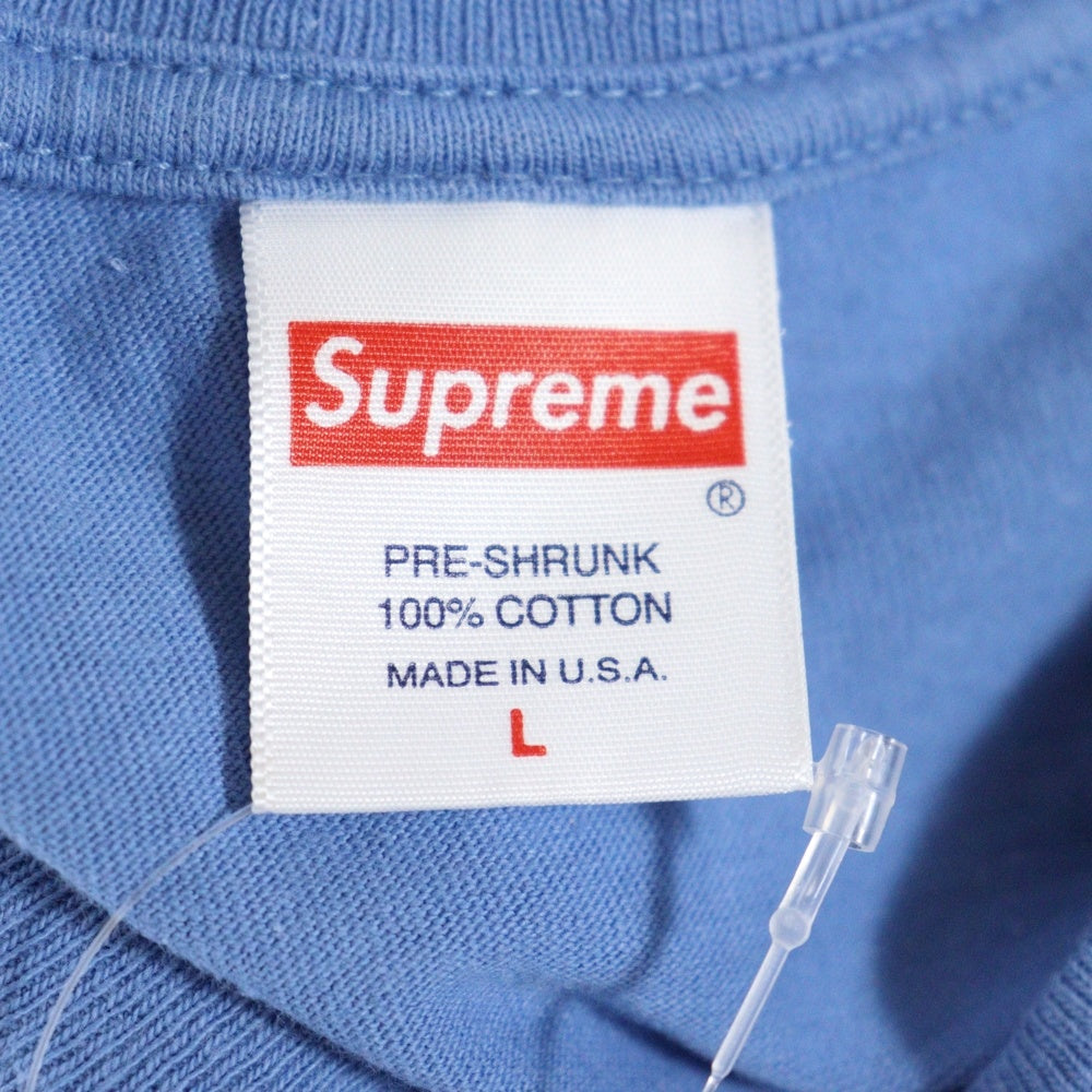 SUPREME(シュプリーム) 20AW Everywhere Tee エブリウェアー フロントロゴデザイン クルーネック カットソー 半袖Tシャツ ブルー