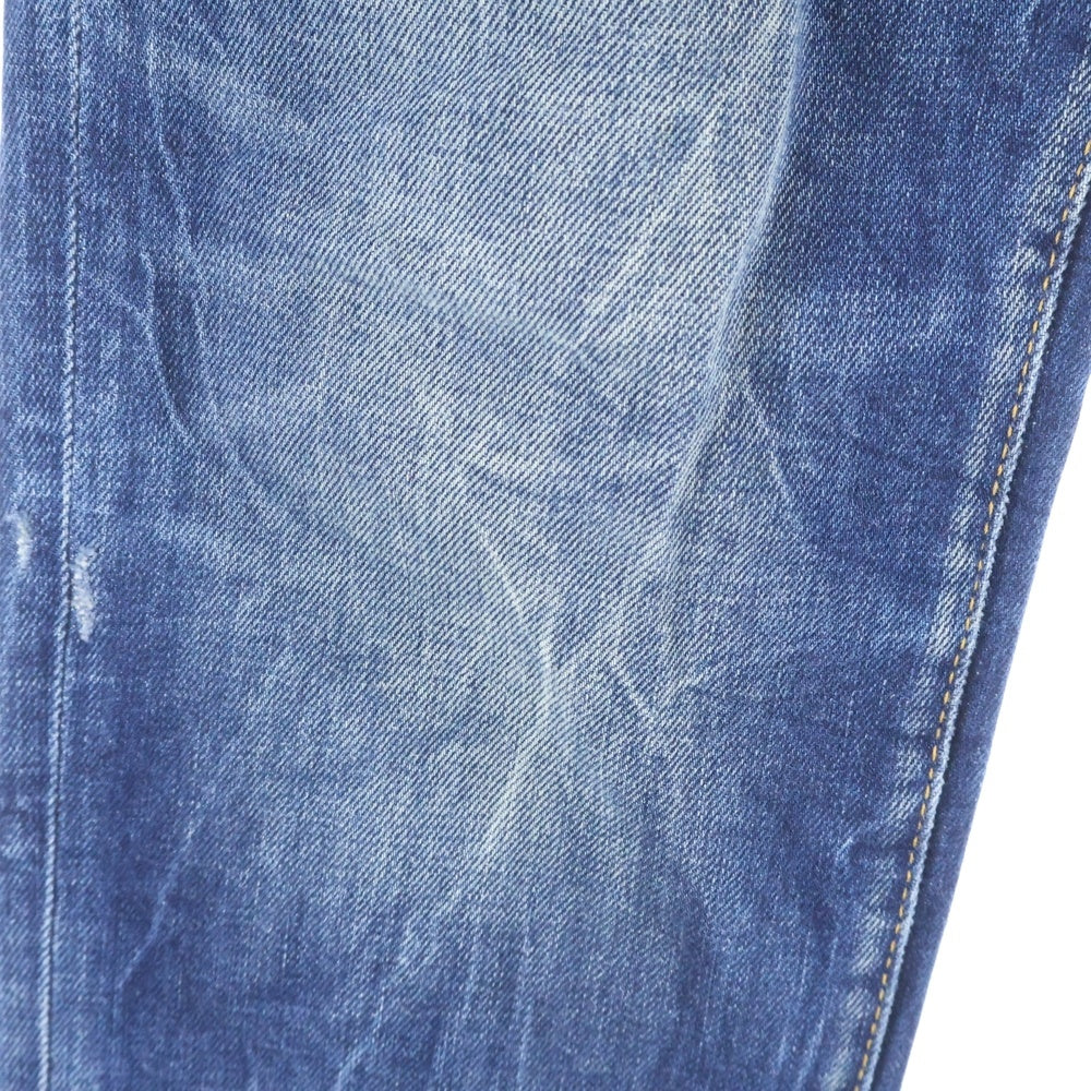 DSQUARED2(ディースクエアード) ダメージ加工 マルチポケット ジップアップ デニムパンツ インディゴ S74LB0684