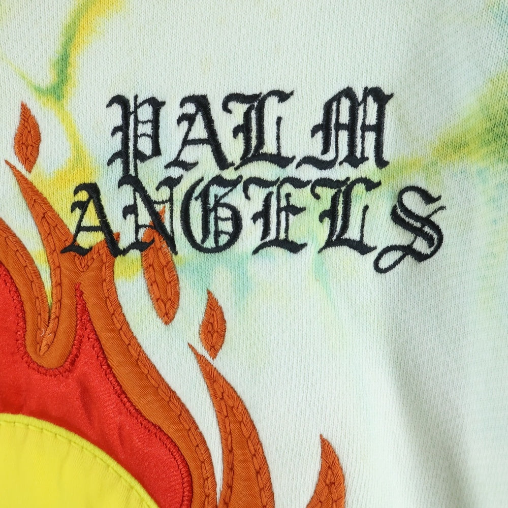 Palm Angels(パームエンジェルス) 21SS BURNING HEAD HOODIE バーニング ヘッド ロゴデザイン フーデッド スウェット パーカー マルチ PMBB098R21FLE003