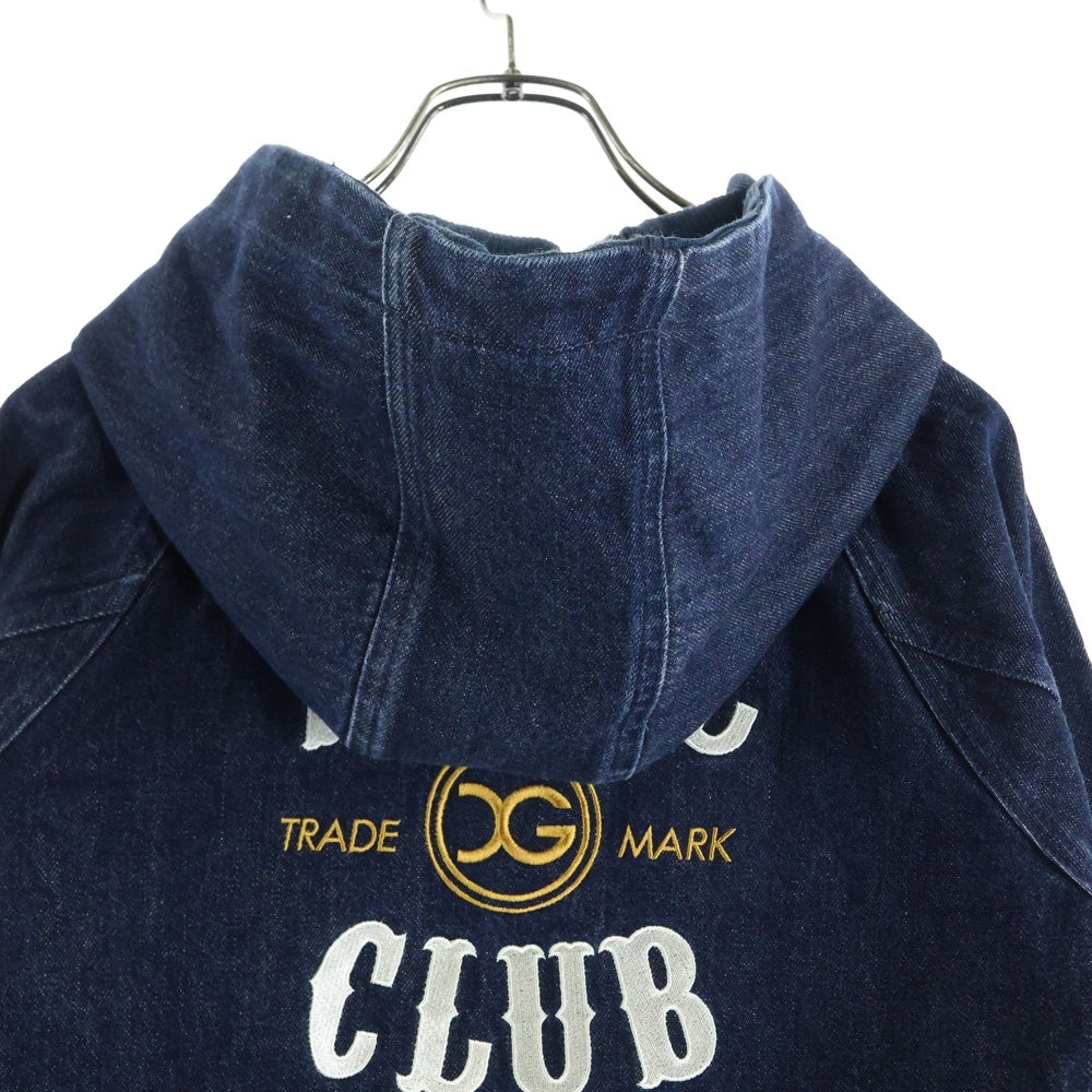 X-GIRL(エックスガール) トレードマーク刺繍 フーディー デニムジップアップジャケット レディース インディゴ 0544511