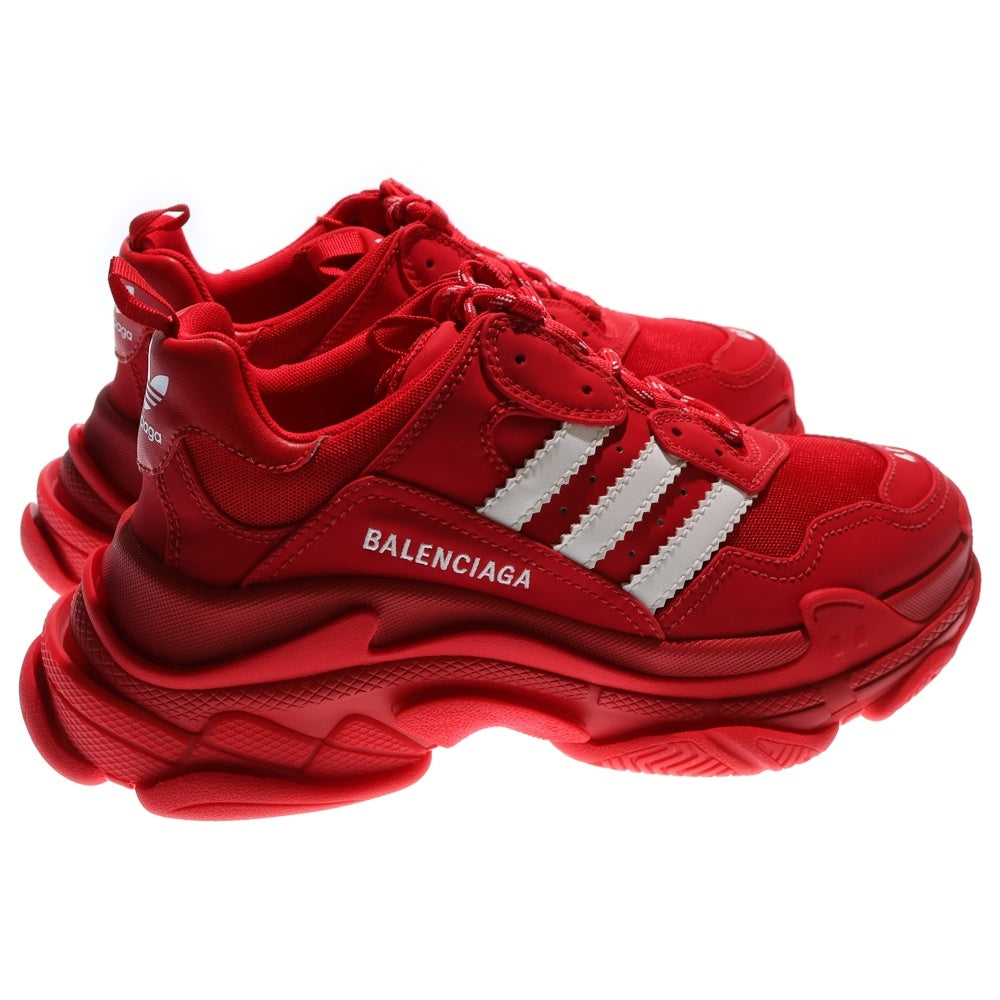 BALENCIAGA(バレンシアガ) ×ADIDAS TRIPLE S アディダス トリプルエス ローカットスニーカー レッド/ホワイト 712821 W2ZB2