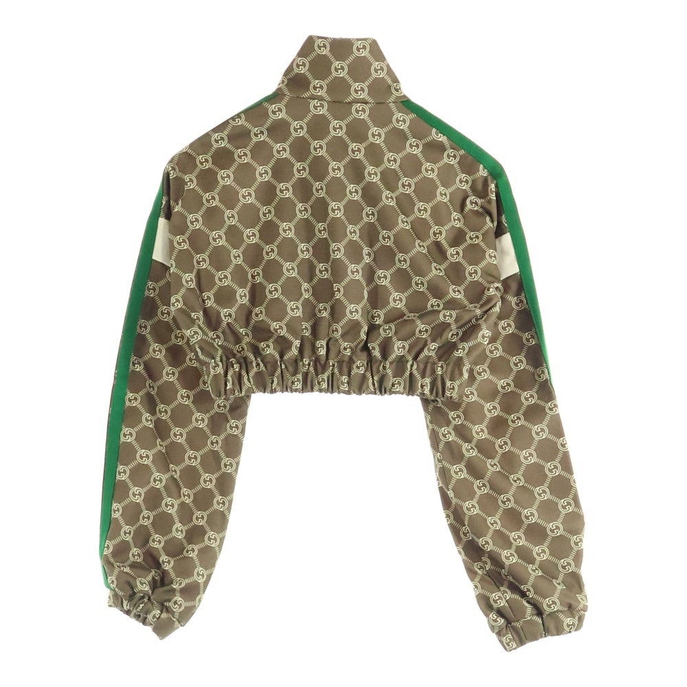 GUCCI(グッチ) インターロッキングG シェリーライン ショート丈 ジップアップトラックジャケット レディース ベージュ 671495 XJD1G