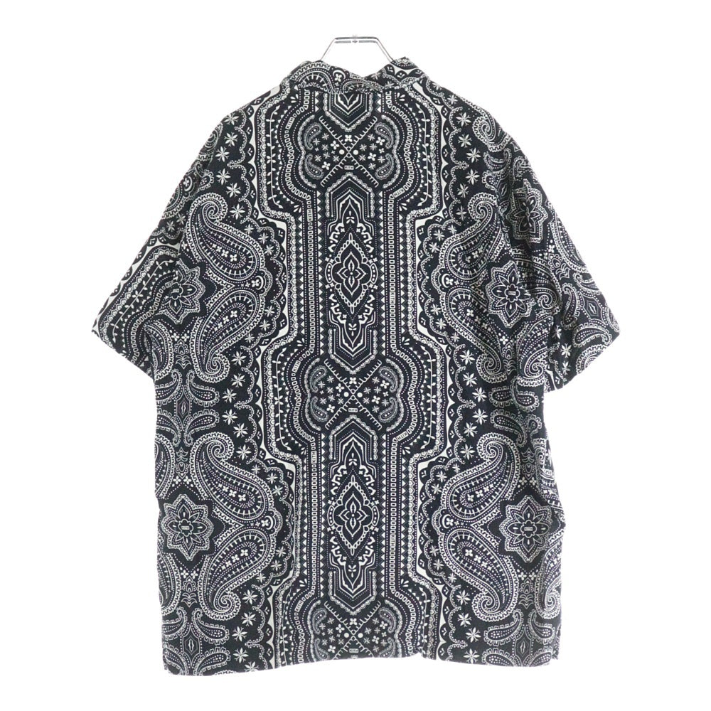 KITH(キス) Summer Camp Collar Bandana Shirt サマーキャンプカラー バンダナ 半袖シャツ ブラック KH3754