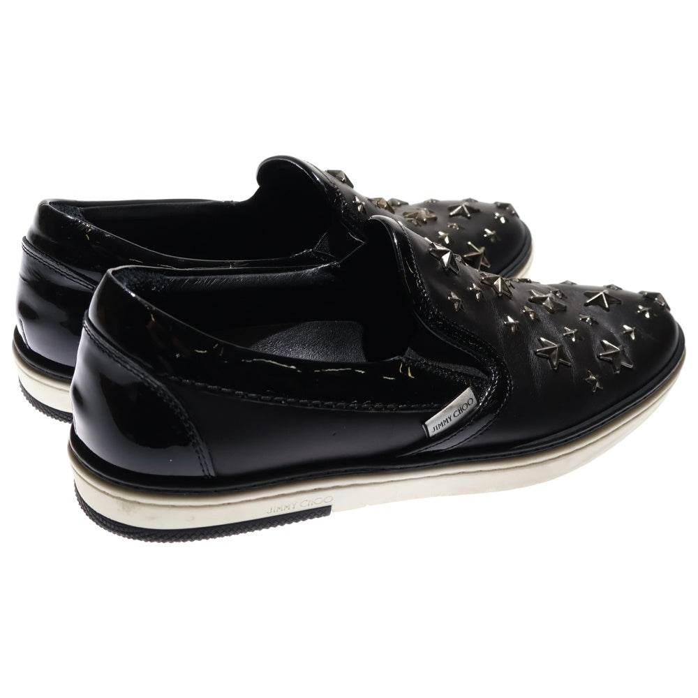 JIMMY CHOO(ジミーチュウ) スタースタッズ スリッポン スニーカー ブラック
