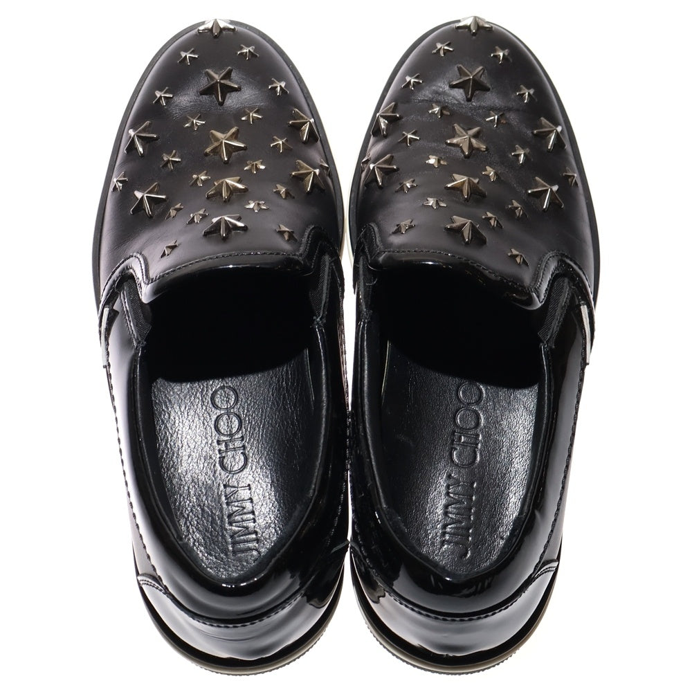 JIMMY CHOO(ジミーチュウ) スタースタッズ スリッポン スニーカー ブラック