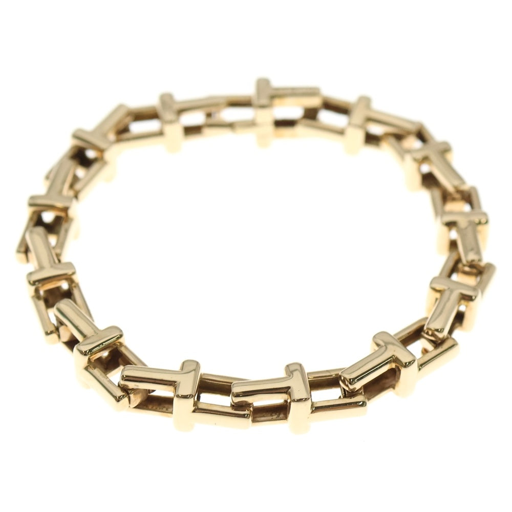 TIFFANY & Co.(ティファニー) K18 Tナロー ブレスレット 28.0g イエローゴールド Au750 レディース